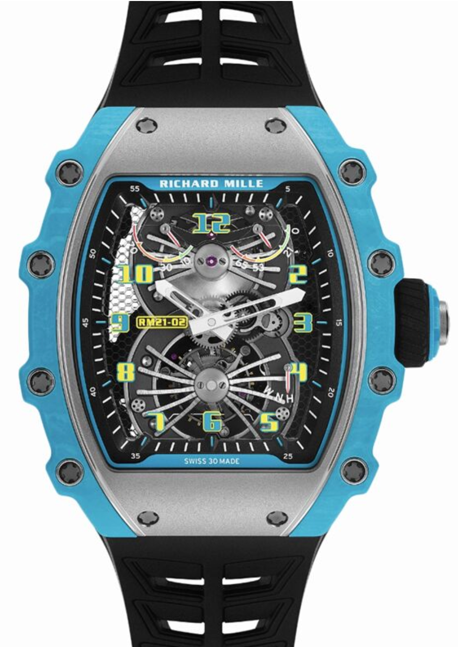 Richard Mille Tourbillon Aerodyne Blue Caribbean Quartz