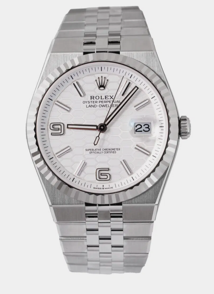 Rolex Land-Dweller Oystersteel and white gold M127334-0001