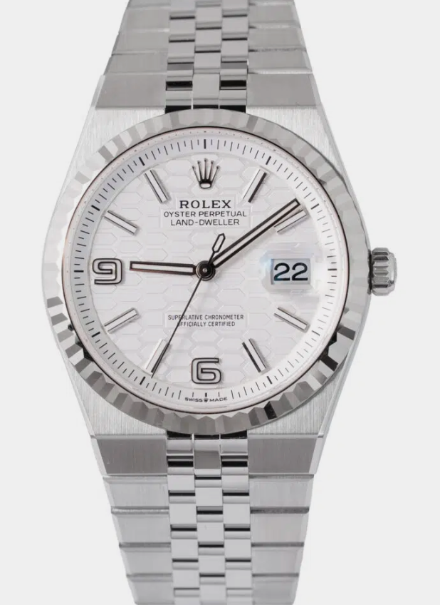 Rolex Land-Dweller Oystersteel and white gold M127234-0001