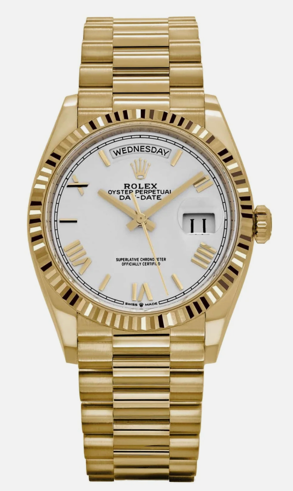 Rolex Day-Date Oyster, 36 mm, yellow gold 128238