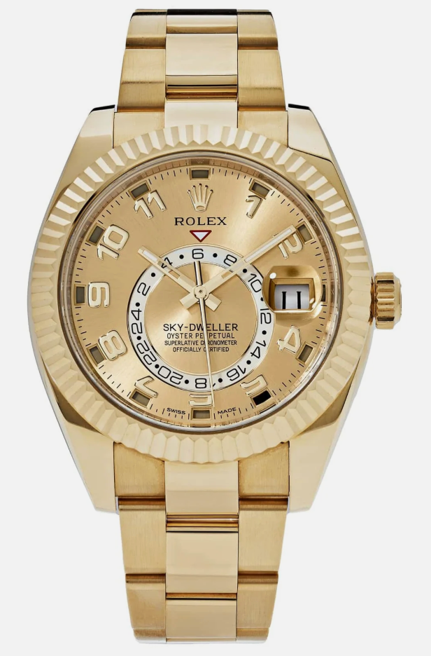 Rolex Sky-Dweller Yellow Gold Champagne 326938