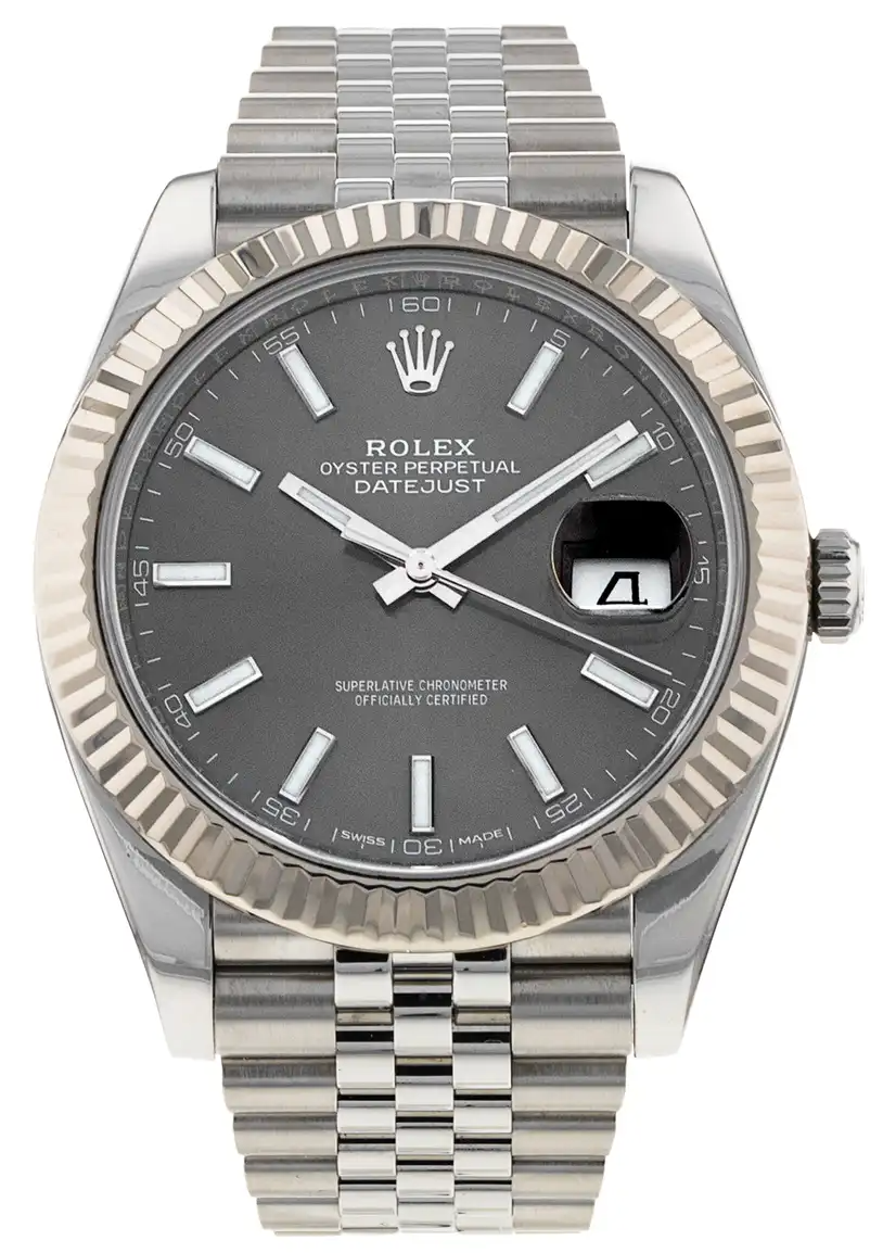 Rolex Datejust Oyster, 41 mm, Oystersteel and white gold 126334