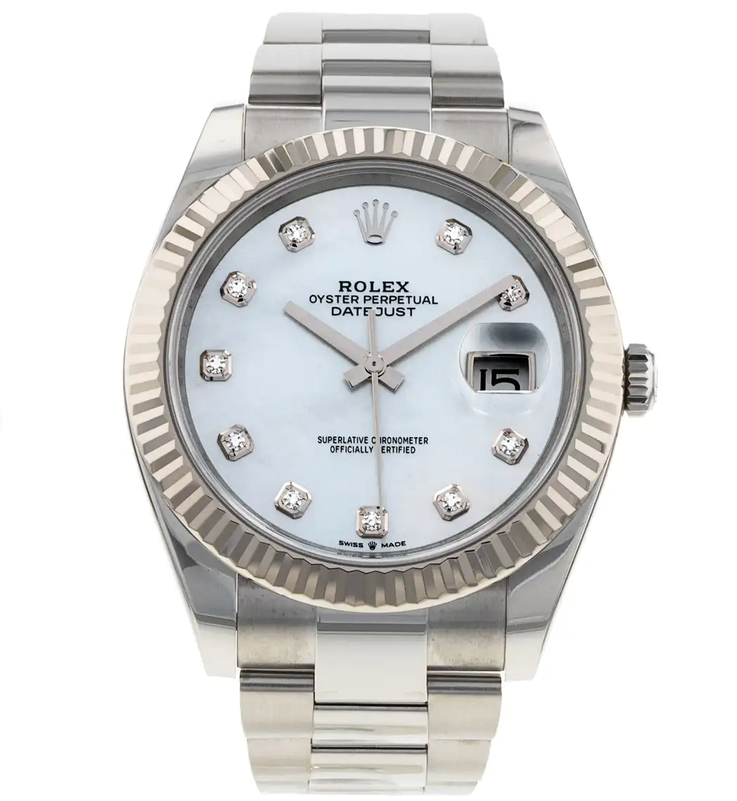 Rolex Datejust 41 Mother of Pearl Diamond Dial 126334