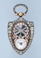 Rare Diamond Set Visible Balance Pendant Watch