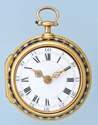Irish Gold and Enamel Chatelaine Watch