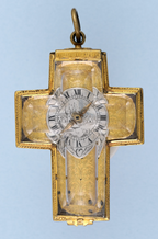 Early Rock Crystal Crucifix Watch
