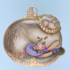 Gold and Enamel Watch in the Form of a Lamb