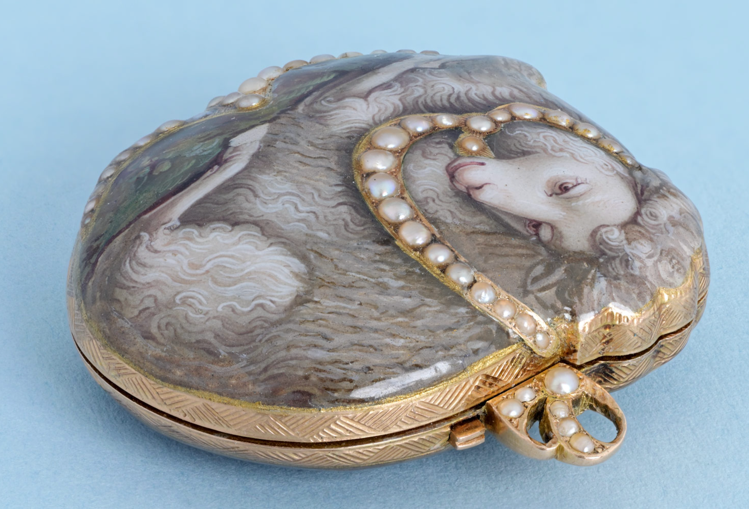 Gold and Enamel Watch in the Form of a Lamb