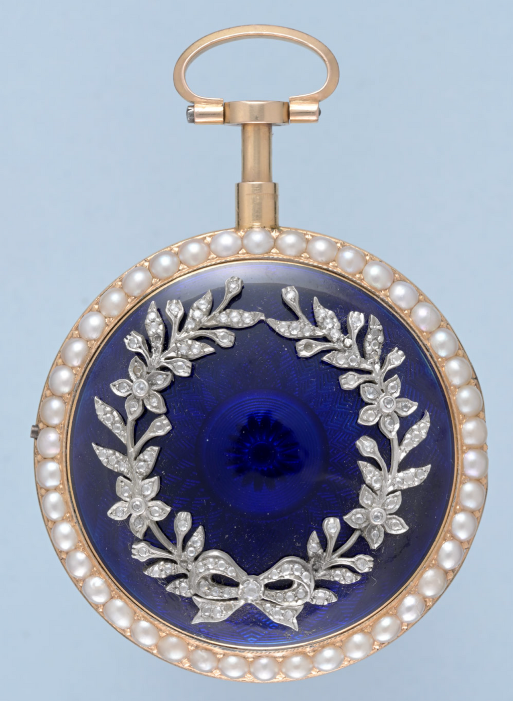 Gold and Enamel Chatelaine Repeating Virgule