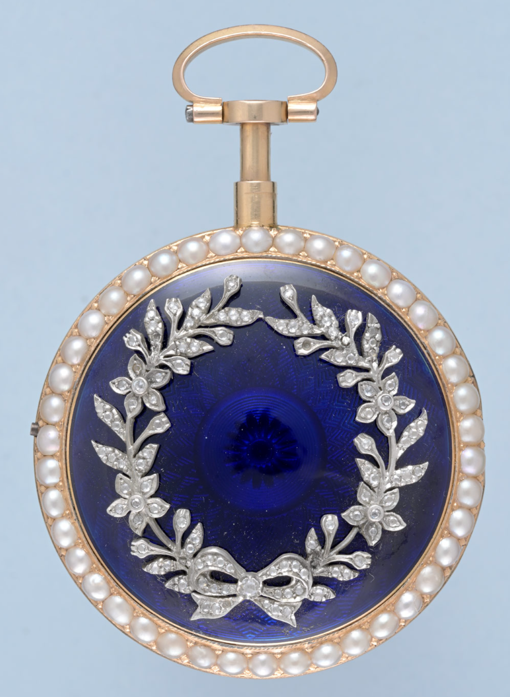 Gold and Enamel Chatelaine Repeating Virgule