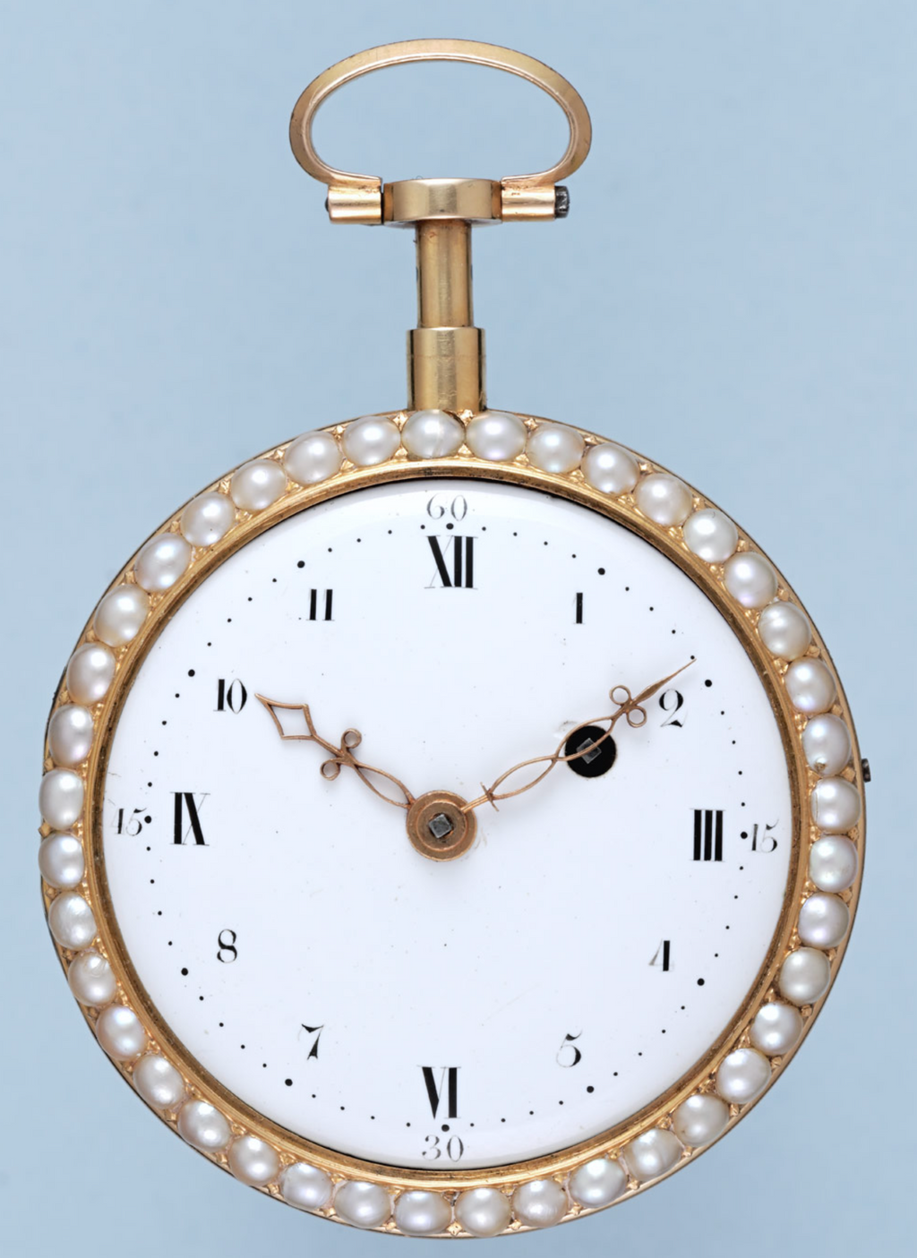 Gold and Enamel Chatelaine Repeating Virgule