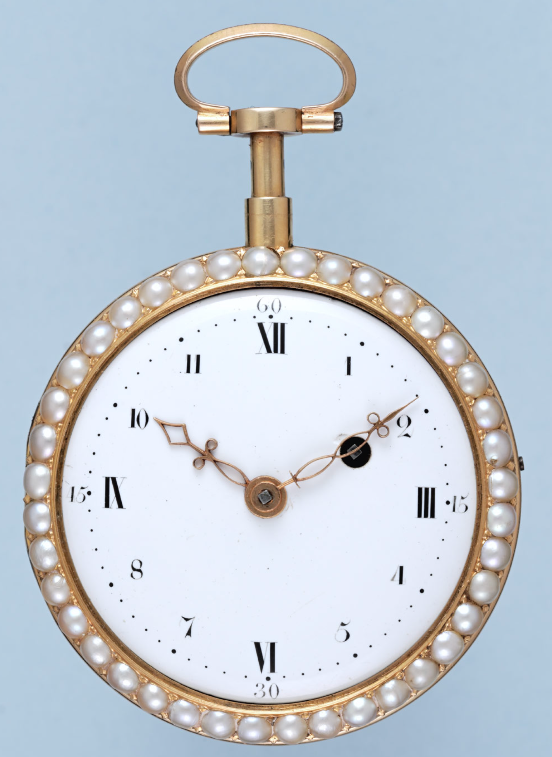 Gold and Enamel Chatelaine Repeating Virgule