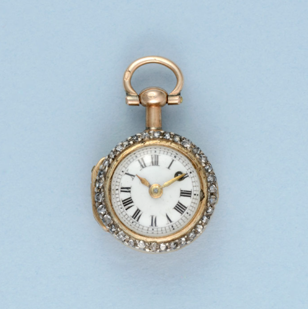 Gold Watch and Diamond Set Ring Mount