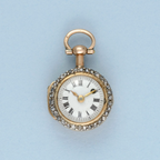 Gold Watch and Diamond Set Ring Mount