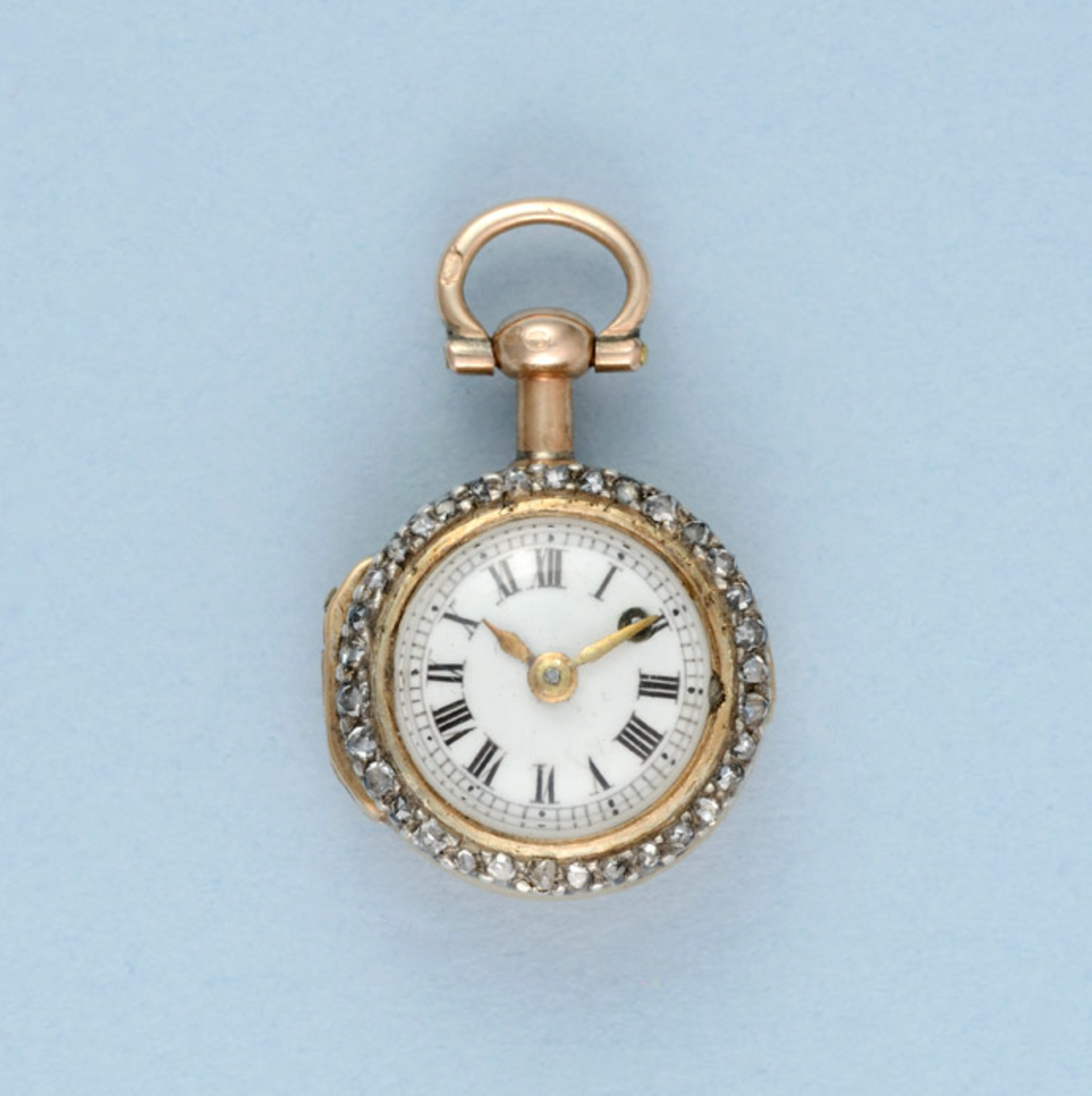 Gold Watch and Diamond Set Ring Mount