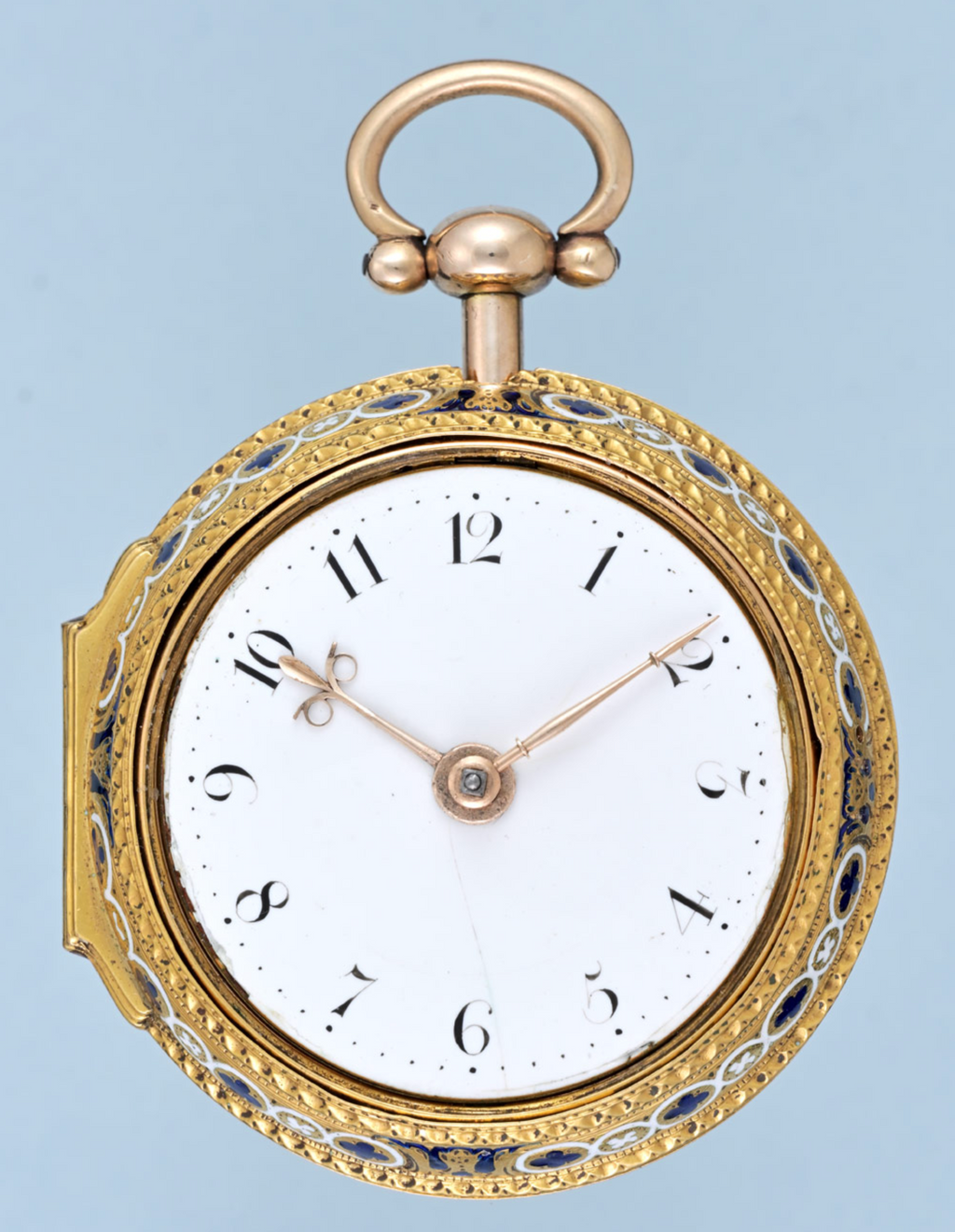 Gold and Enamel Chatelaine Watch