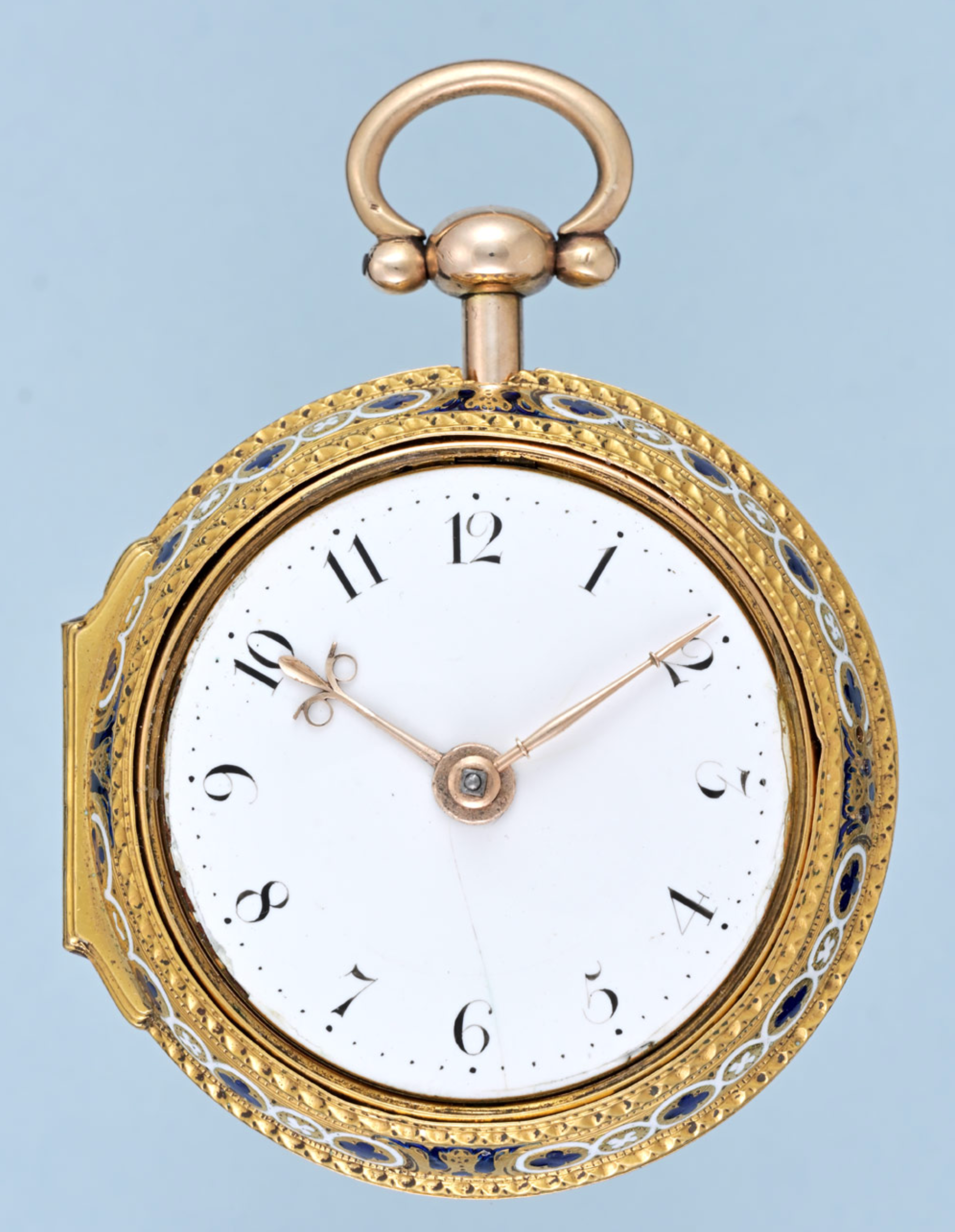 Gold and Enamel Chatelaine Watch