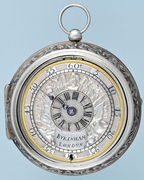 Rare Silver Champleve Differential Dial Verge