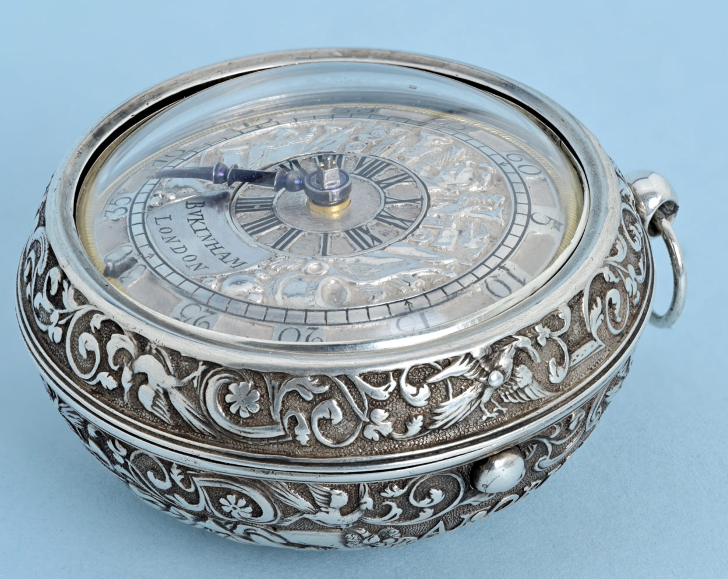 Rare Silver Champleve Differential Dial Verge