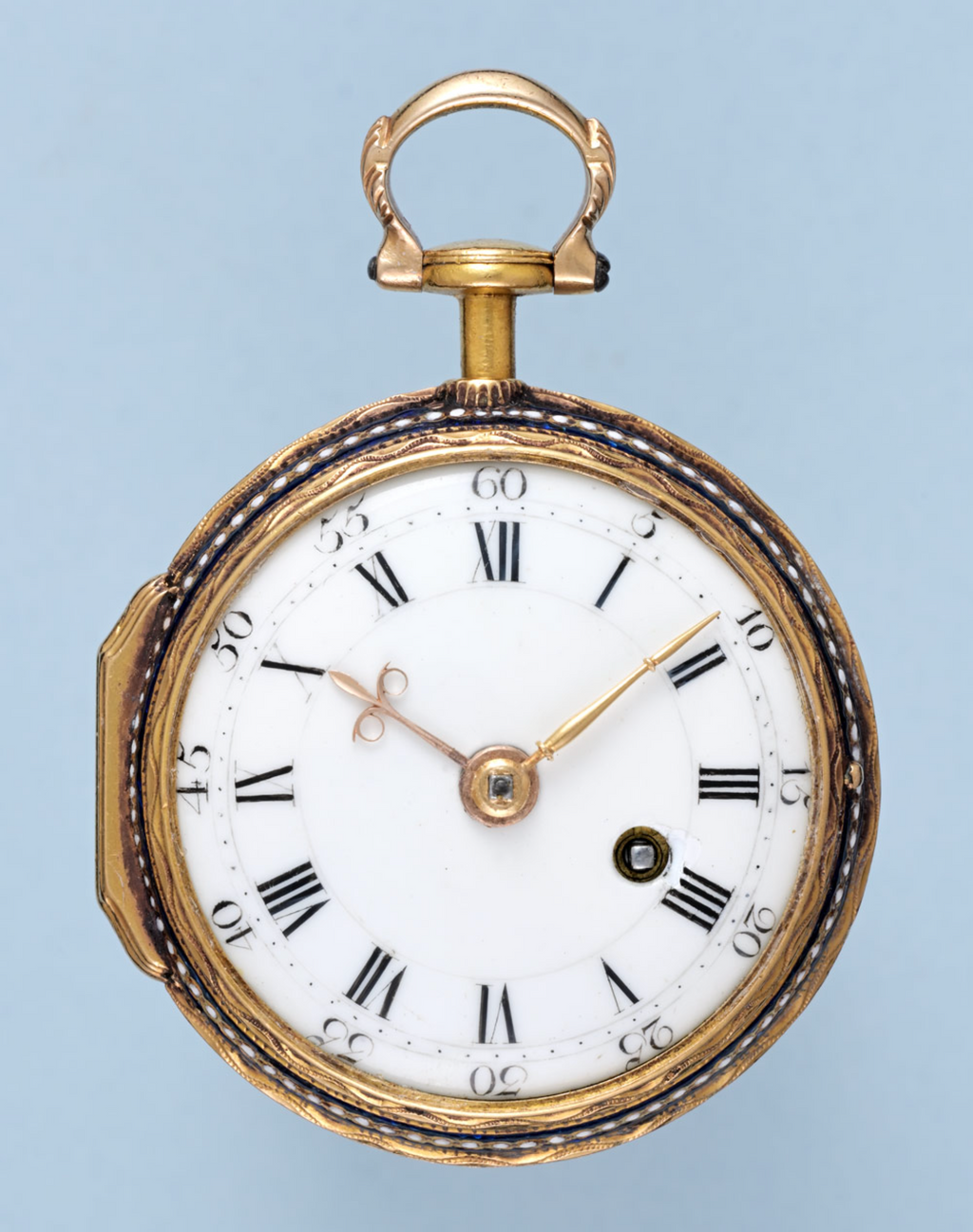 English Gold and Enamel Chatelaine Watch