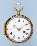 English Gold and Enamel Chatelaine Watch