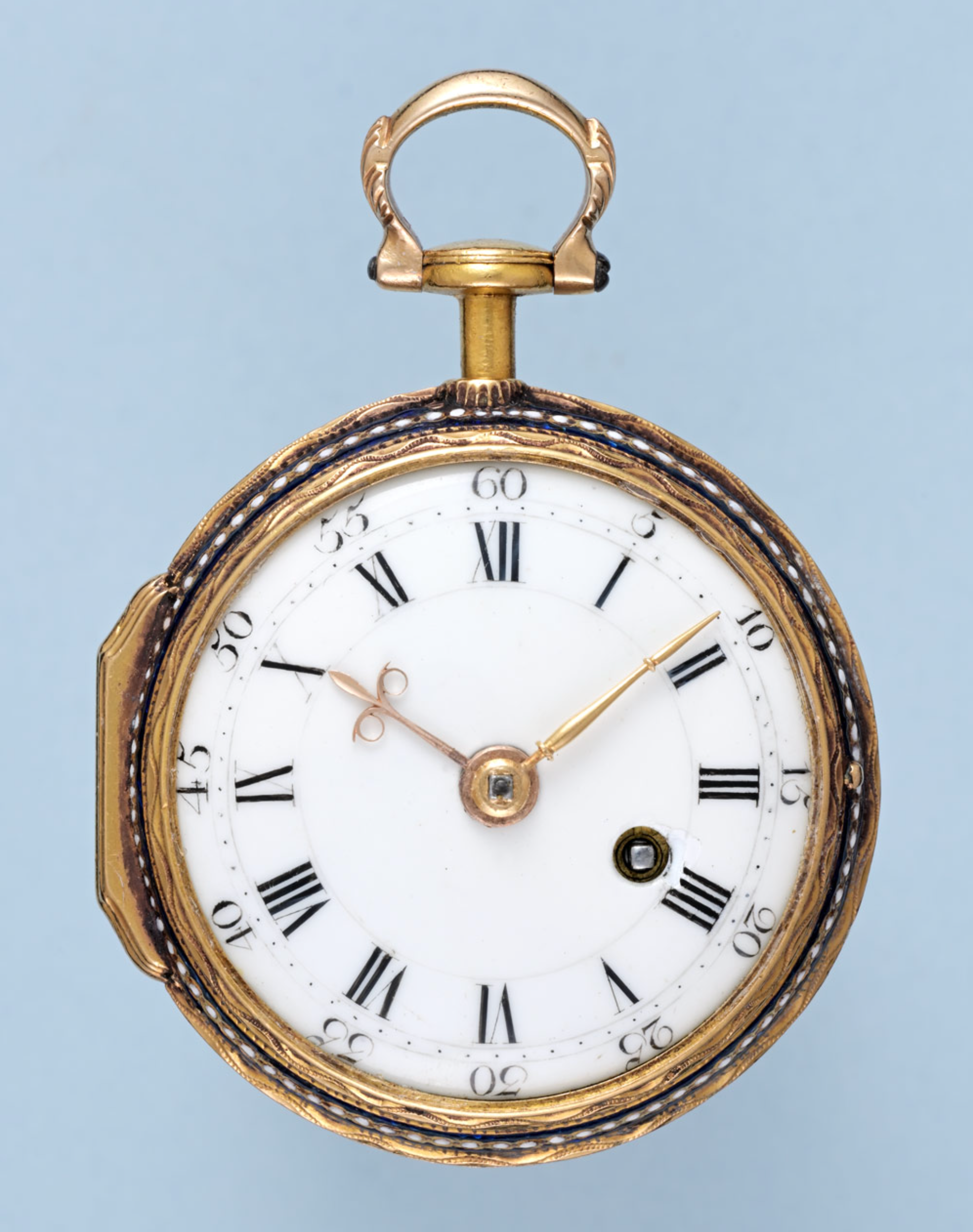 English Gold and Enamel Chatelaine Watch