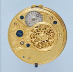 English Gold and Enamel Chatelaine Watch