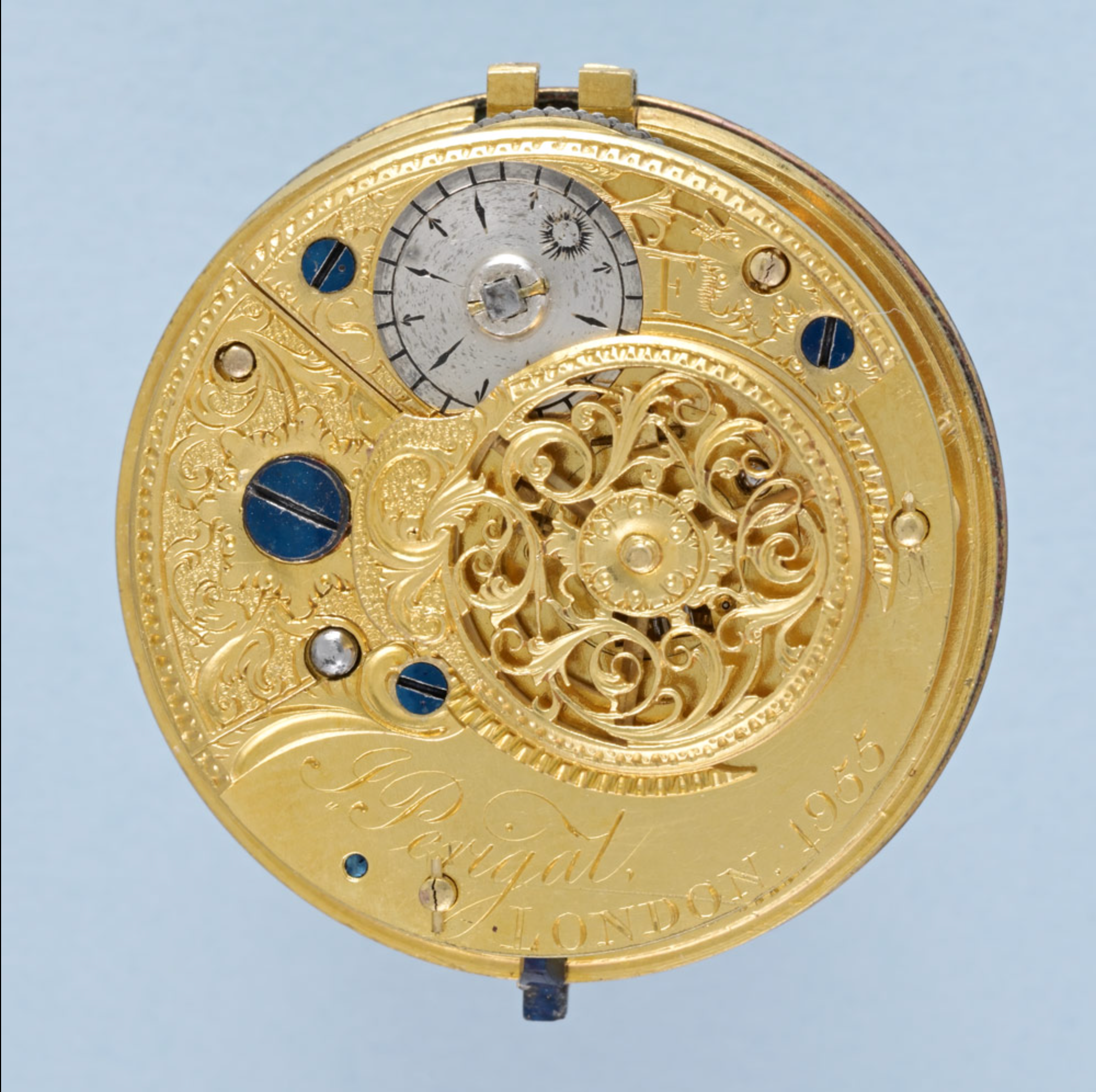 English Gold and Enamel Chatelaine Watch