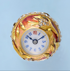 Diamond Set Enamelled Ball Watch and Brooch