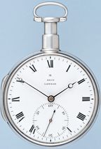 Large Silver English Pocket Chronometer
