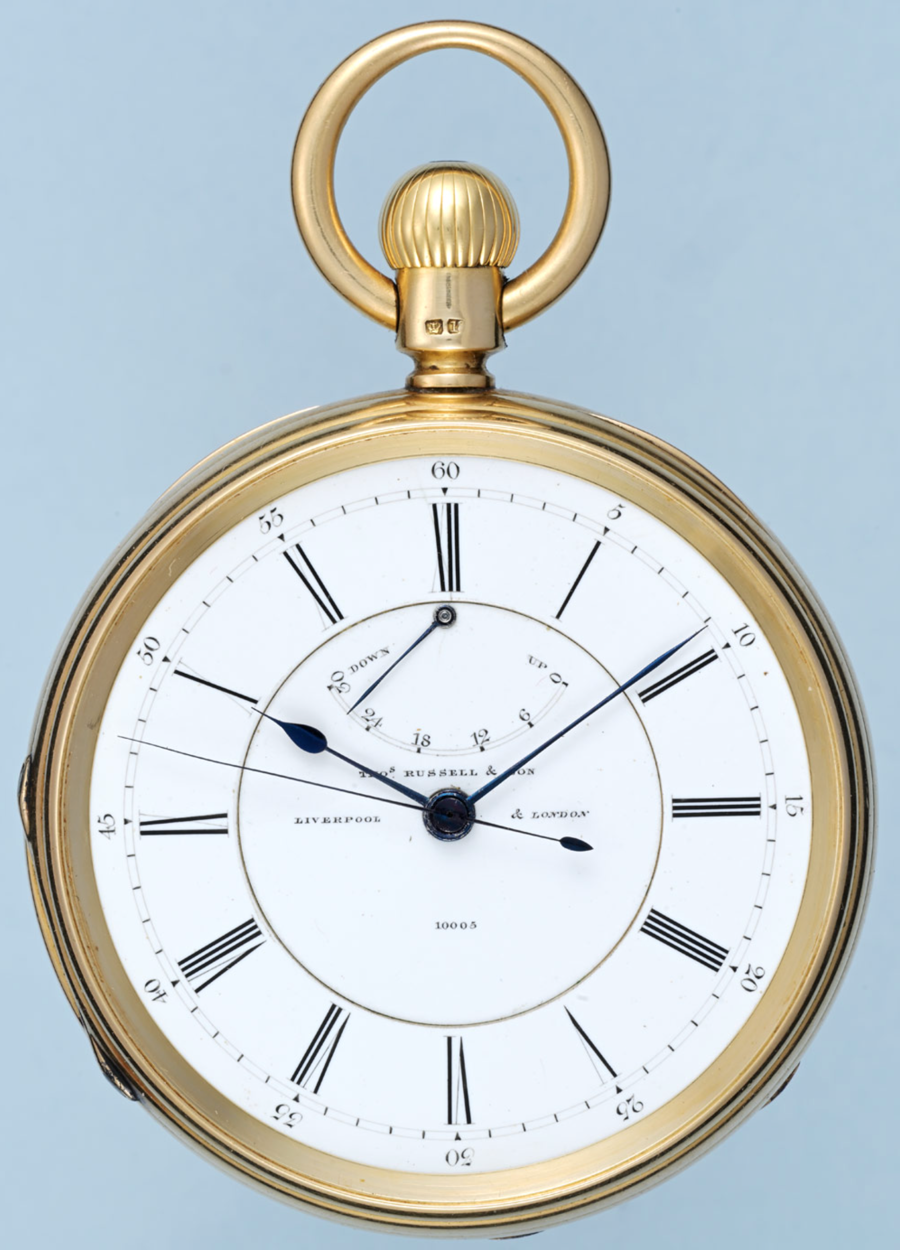 Gold Keyless Reverse Fusee by Kullberg