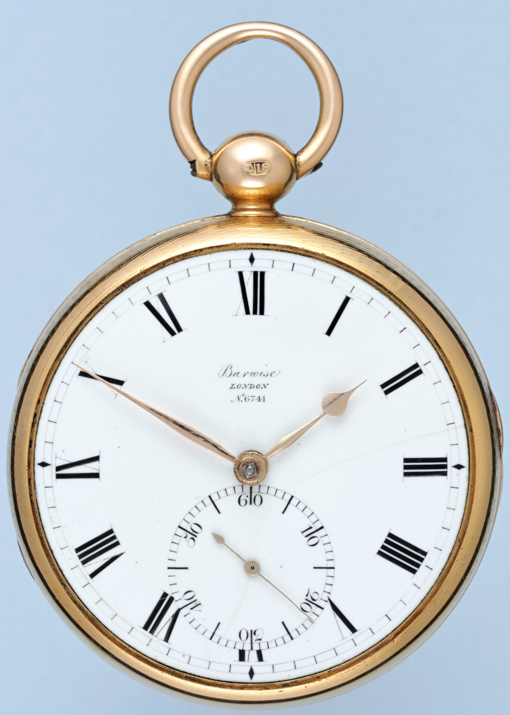Gold Pocket Chronometer by Barwise