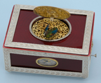 Enamelled Singing Bird Box and Watch