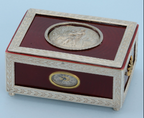 Enamelled Singing Bird Box and Watch