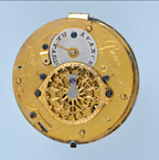 Pearl Set Gold and Enamel Verge with Chatelaine