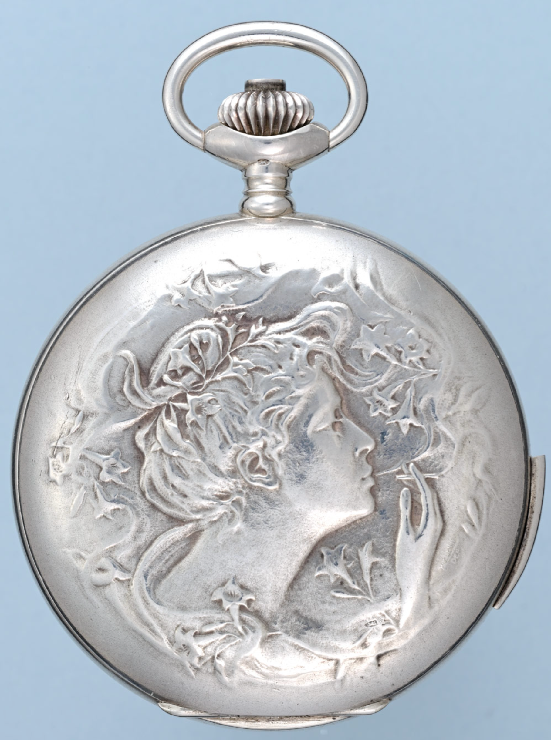 Silver Hunting Cased Erotic Automaton