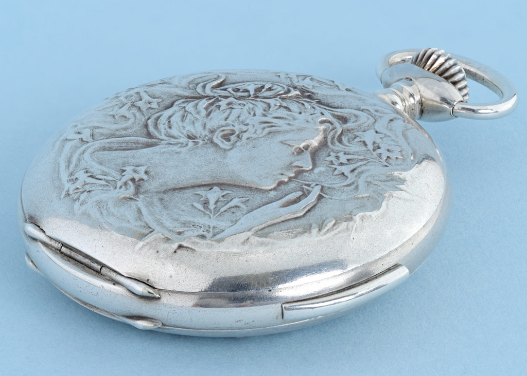 Silver Hunting Cased Erotic Automaton