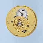 Diamond Set Gold French Quarter Repeating Cylinder