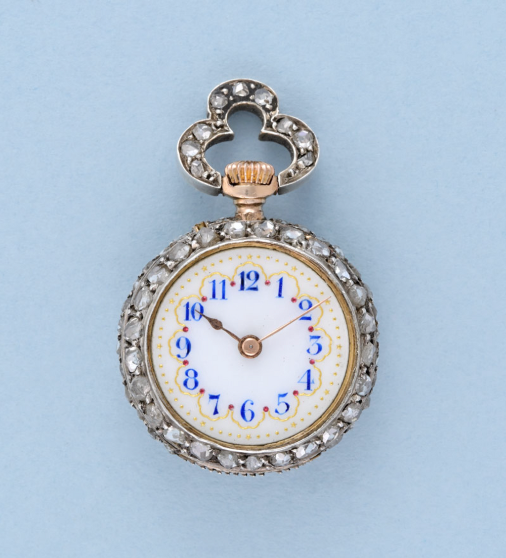 Small Diamond Set Pendant Watch
