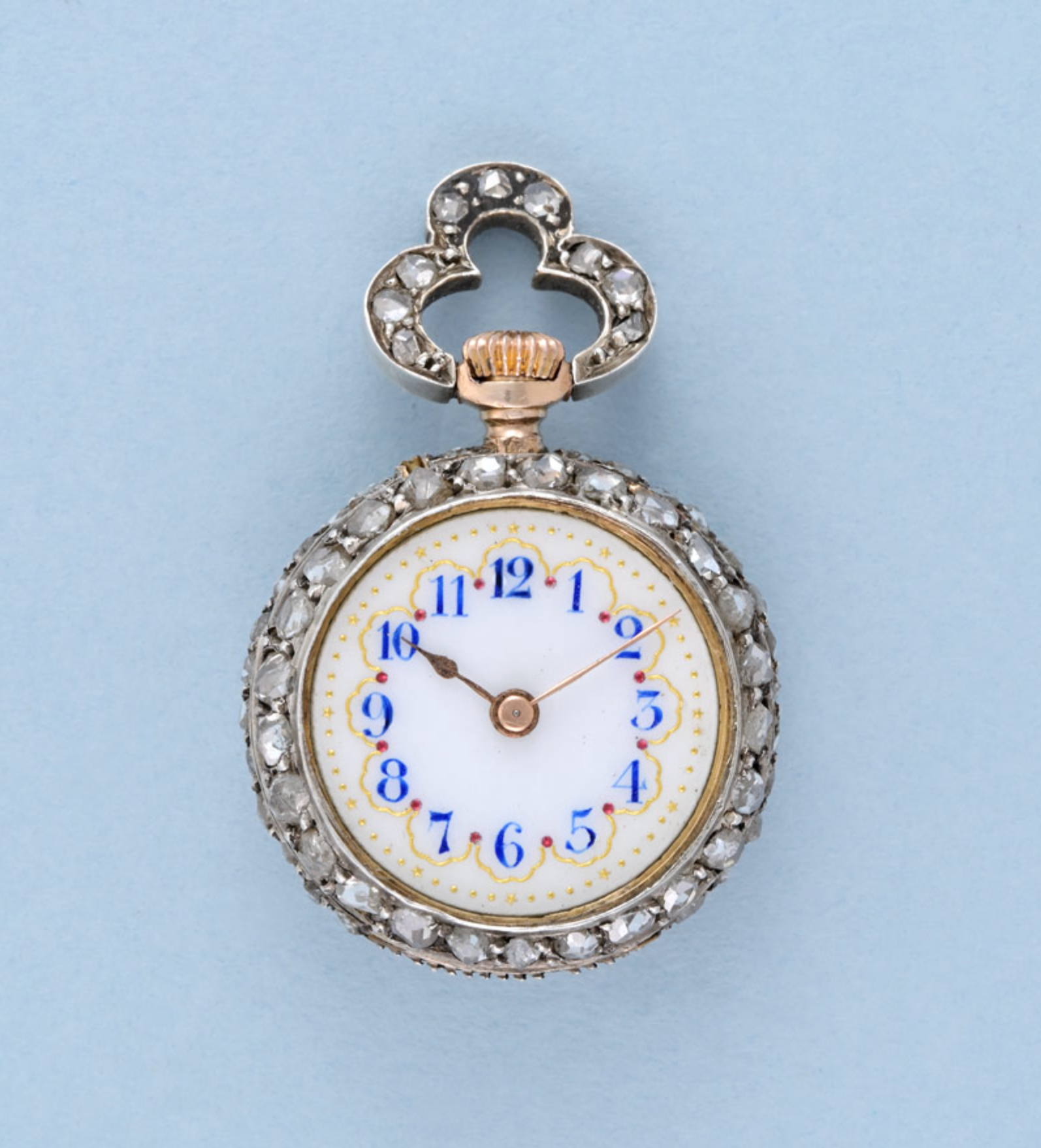 Small Diamond Set Pendant Watch