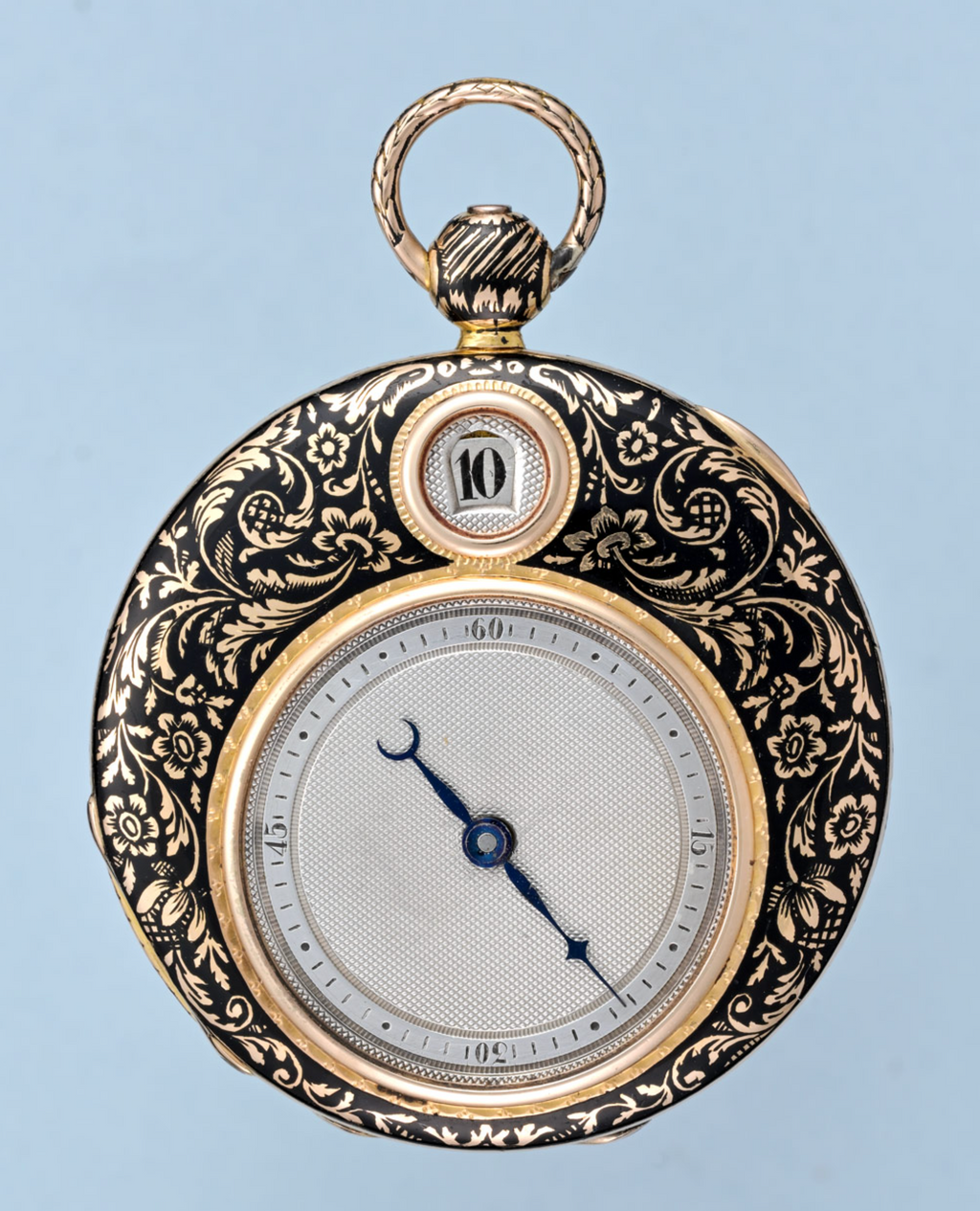 Gold and Enamel Digital Cylinder