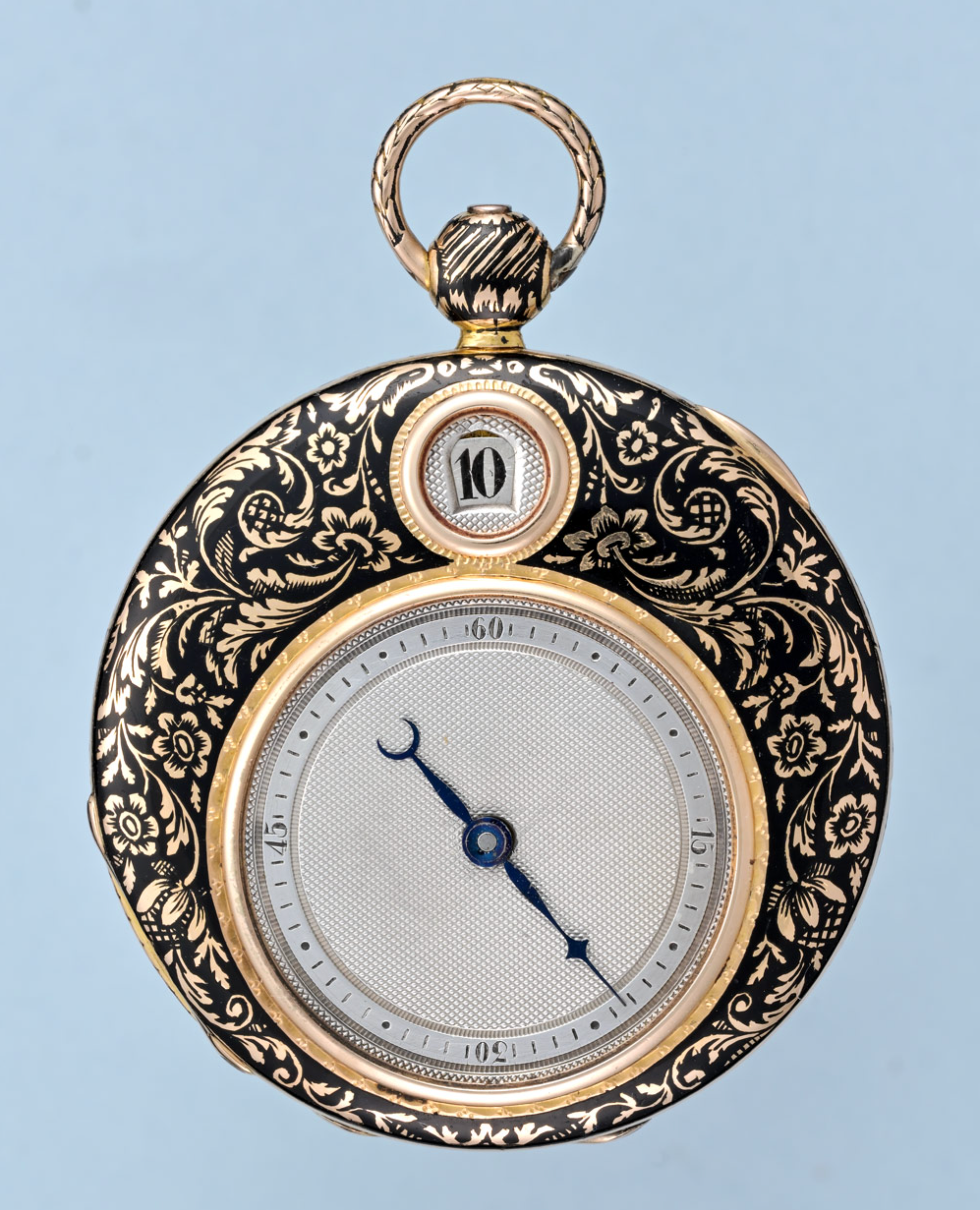 Gold and Enamel Digital Cylinder