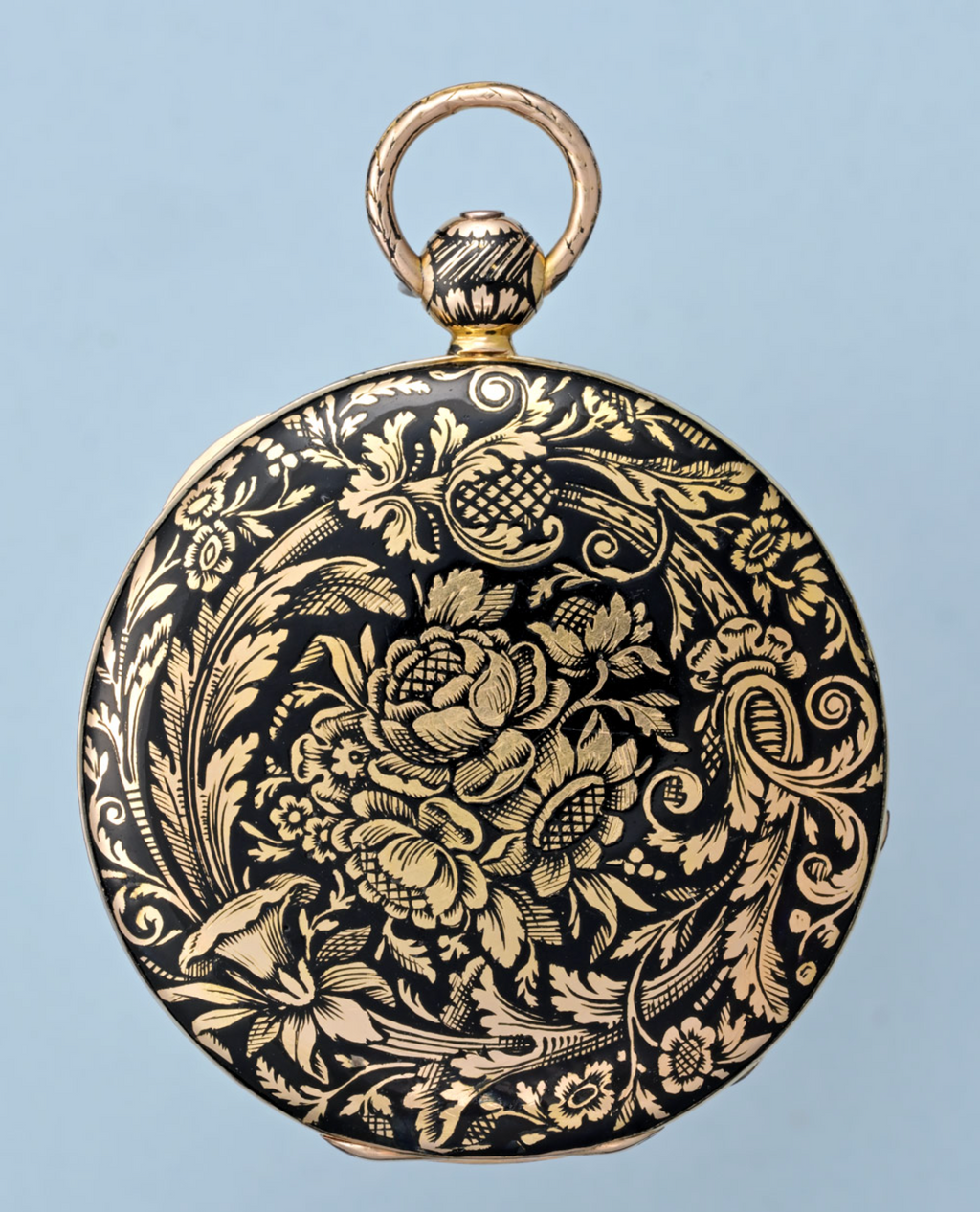 Gold and Enamel Digital Cylinder