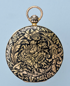 Gold and Enamel Digital Cylinder