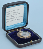 Gold and Enamel Digital Cylinder