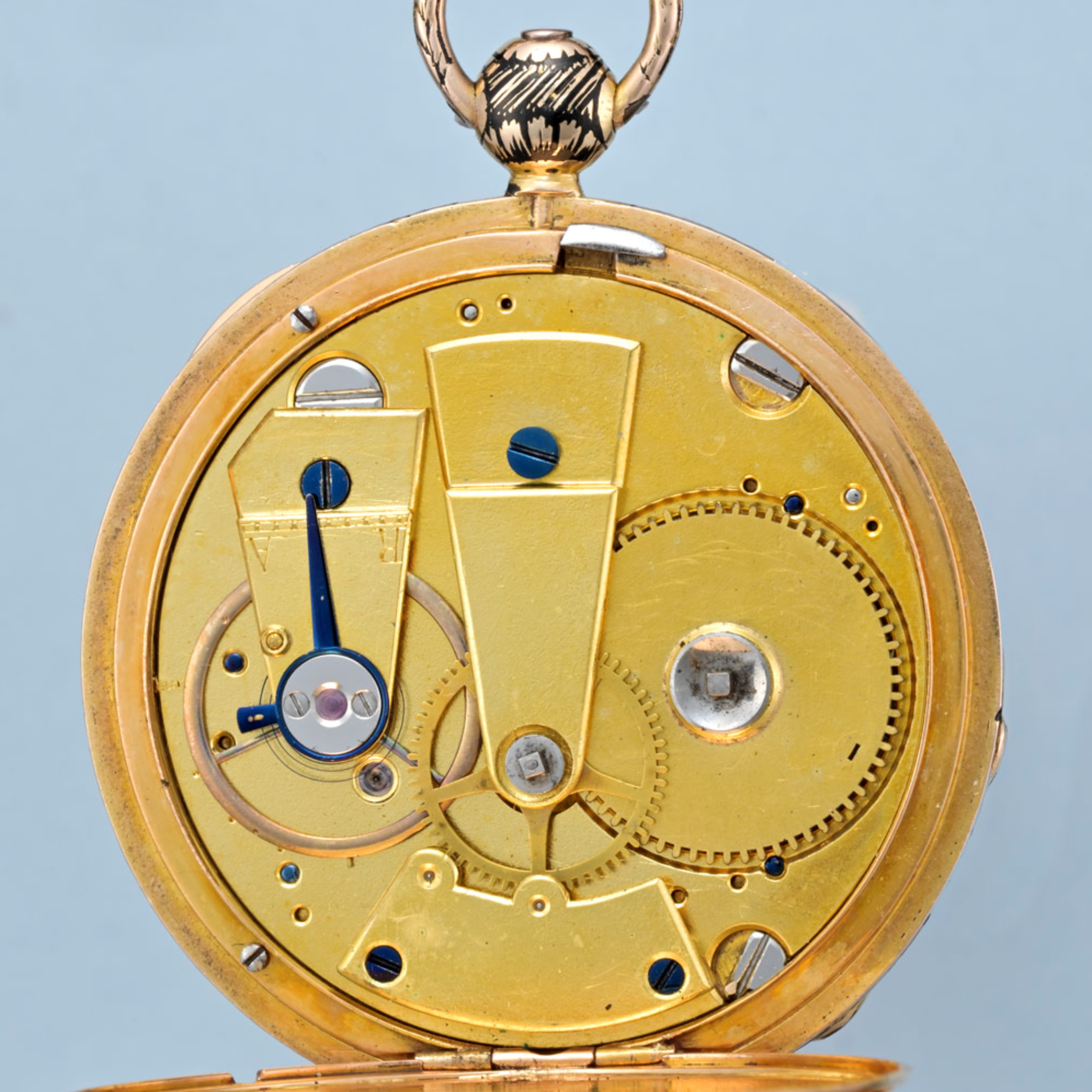 Gold and Enamel Digital Cylinder