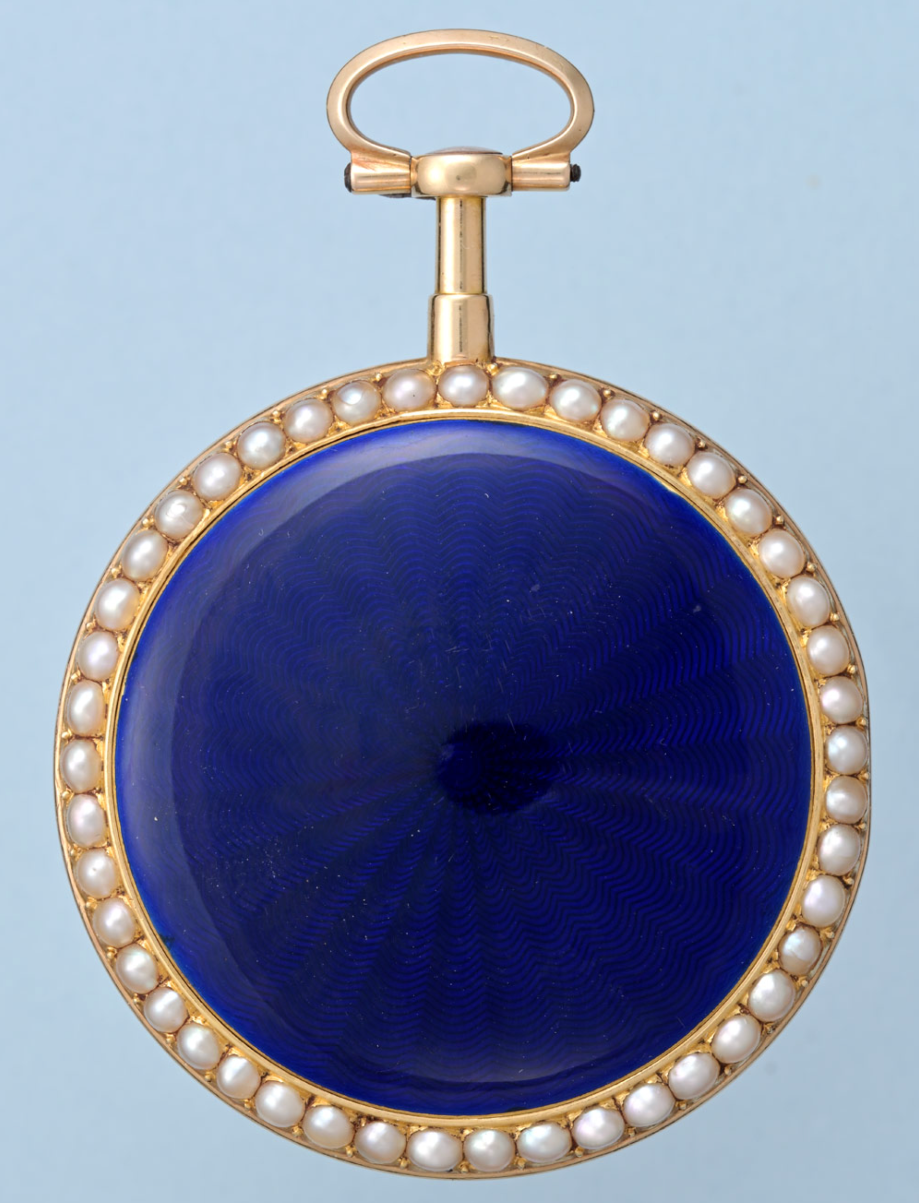 Pearl Set Gold and Enamel Watch