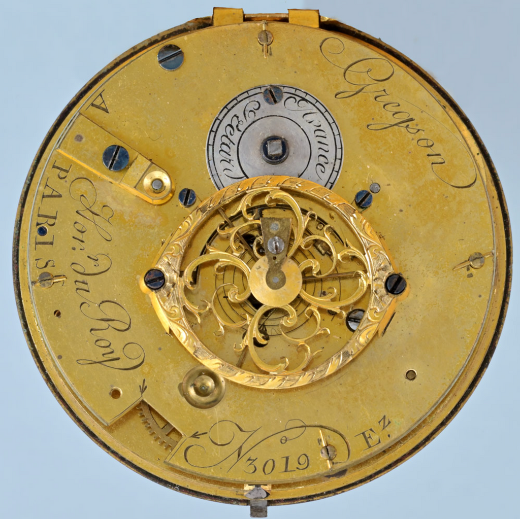 Pearl Set Gold and Enamel Watch