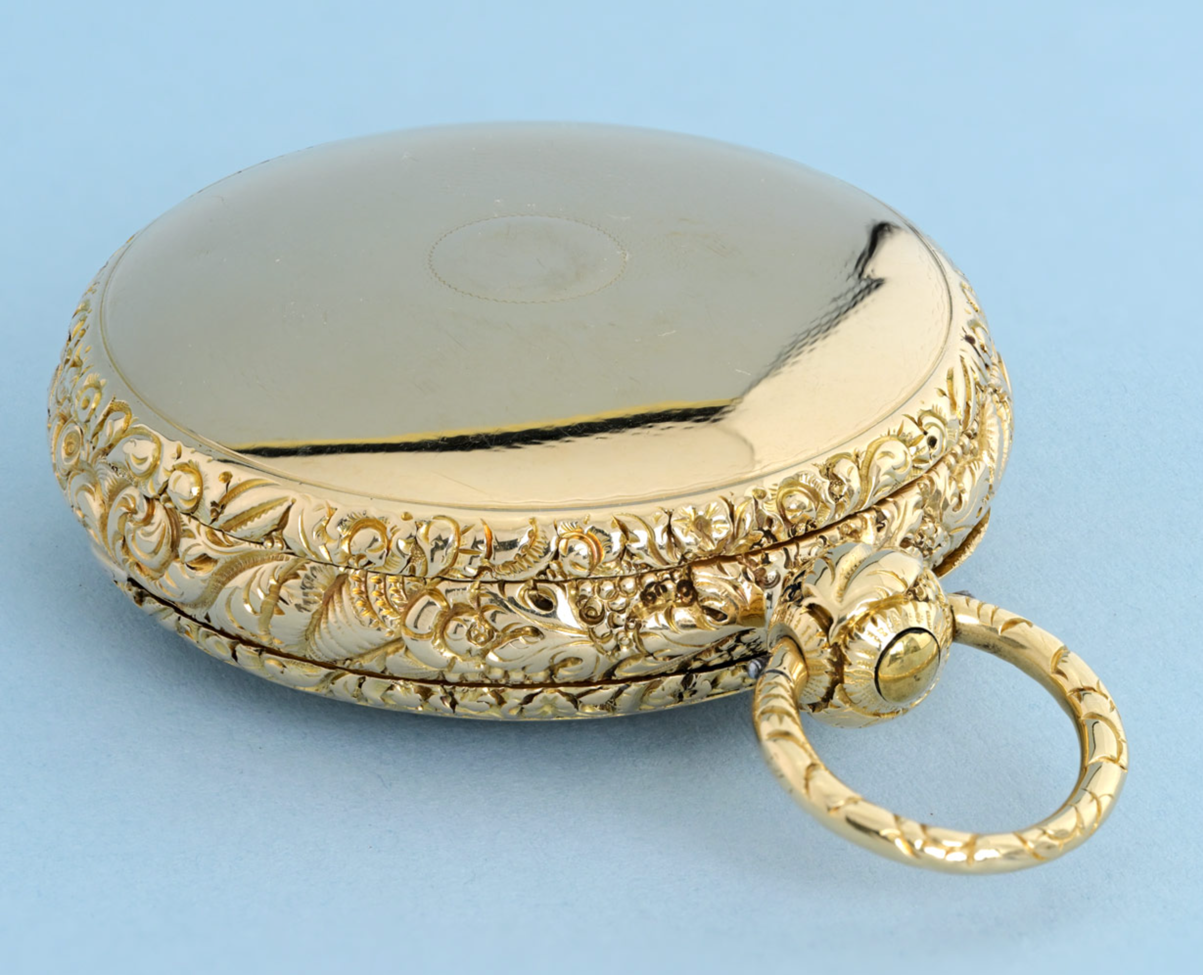 Gold English Lever with Decorative Gold Dial