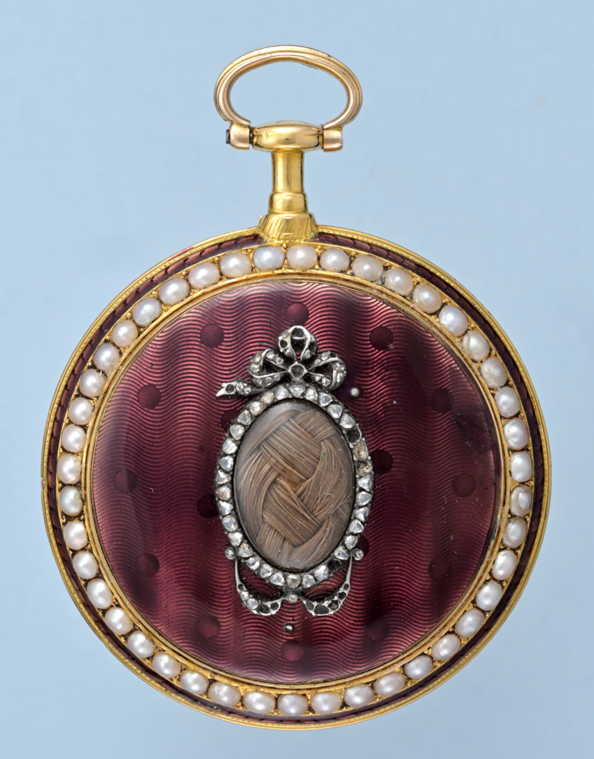 Pearl Set Gold and Enamel French Verge